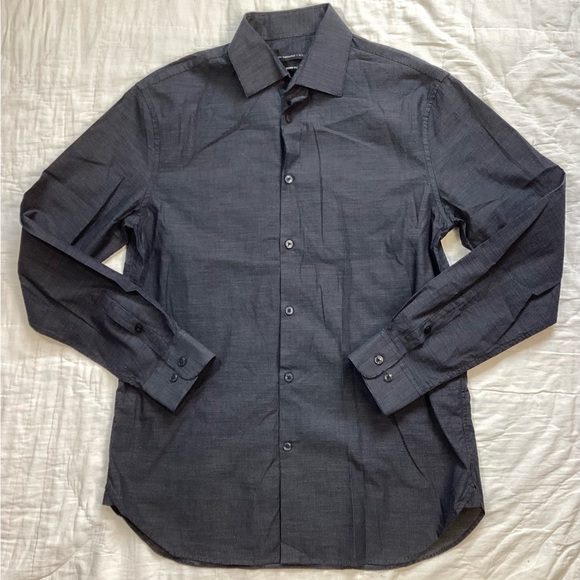 John Varvatos Other - Mens John Varvatos USA Modern Fit Dress Shirt Black Dot 15 1/2 Reg